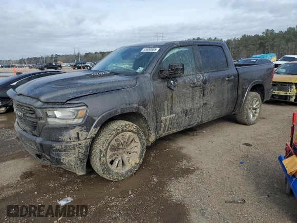 2020 Ram 1500 Laramie with VIN 1C6SRFJM3LN212084, listed as a Copart auction lot 45580665 with 113,962 mi miles and Salvage title. Bid and sale history available at DreamBid. Image 1.
