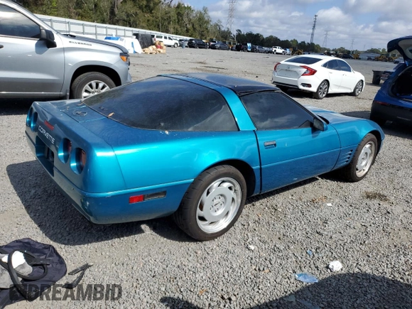1992 Chevrolet Corvette with VIN 1G1YY23P1N5114172, listed as a Copart auction lot 44402695 with 0 mi miles and Salvage Title. Bid and sale history available at carsss.com. Image 3.