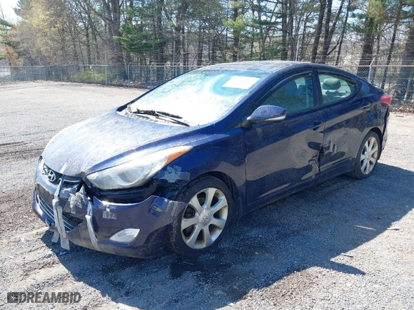 2013 Hyundai Elantra GLS PZEV with VIN 5NPDH4AE1DH429331, listed as a IAAI auction lot 42046642 with 108,557 mi miles. Bid and sale history available at carsss.com. Image 2.