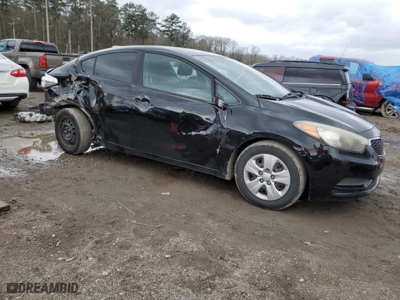 2016 Kia Forte LX with VIN KNAFK4A64G5578238, listed as a Copart auction lot 43078145 with 135,576 mi miles and Salvage Title. Bid and sale history available at carsss.com. Image 4.