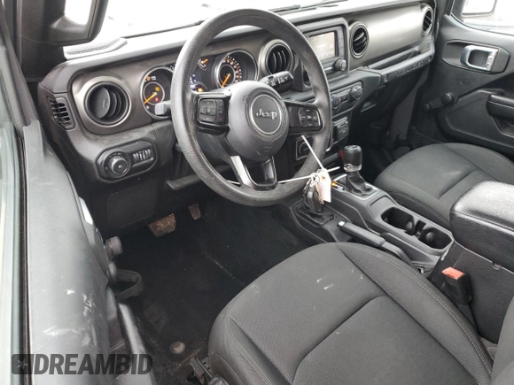 2018 Jeep Wrangler Sport S with VIN 1C4GJXAG0JW276564, listed as a Copart auction lot 85722374 with 58,049 mi miles and Salvage title. Bid and sale history available at DreamBid. Image 8.