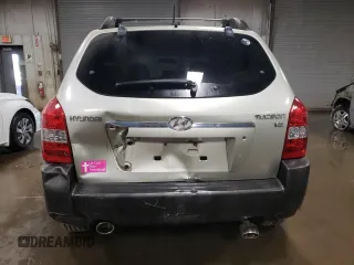 2007 Hyundai Tucson SE with VIN KM8JN12D77U589932, listed as a Copart auction lot 76968704 with 76,996 mi miles and Salvage Title. Bid and sale history available at carsss.com. Image 6.