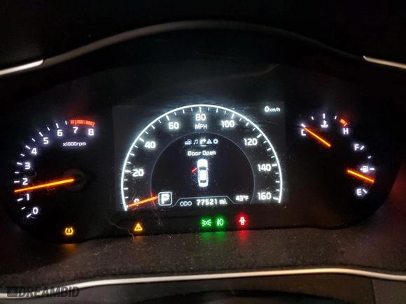 2014 Kia Cadenza Premium with VIN KNALN4D79E5139743, listed as a Copart auction lot 43847685 with 77,521 mi miles and Salvage Title. Bid and sale history available at carsss.com. Image 9.