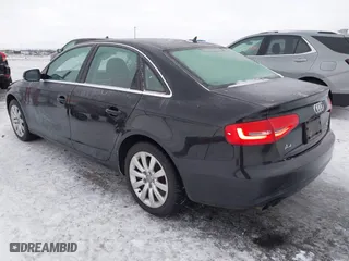 2013 Audi A4 Premium with VIN WAUBFAFL2DN036132, listed as a IAAI auction lot 41344158 with 156,073 mi miles. Bid and sale history available at carsss.com. Image 3.