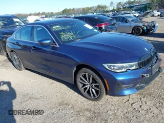 2020 BMW 3 Series 330i xDrive with VIN 3MW5R7J00L8B32413, listed as a IAAI auction lot 41940191 with 46,406 mi miles. Bid and sale history available at carsss.com. Image 1.
