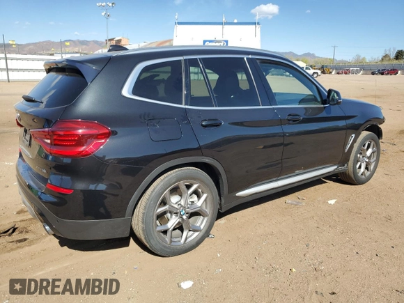 2020 BMW X3 xDrive30i z VIN 5UXTY5C03L9C51398, wystawiony jako Copart lot #53324705 z przebiegiem 17 280 mil mil oraz Szkody całkowita. Historia ofert i sprzedaży dostępna na DreamBid. Obrazek 3.