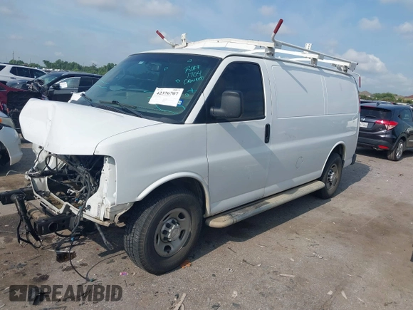 2018 Chevrolet Express Cargo with VIN 1GCWGAFG2J1908512, listed as a IAAI auction lot 42376707 with 148,081 mi miles and . Bid and sale history available at DreamBid. Image 17.