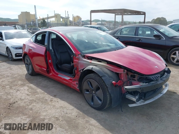 2020 Tesla Model 3 Long Range with VIN 5YJ3E1EB6LF649824, listed as a IAAI auction lot 41766020 with 71,230 mi miles. Bid and sale history available at carsss.com. Image 6.
