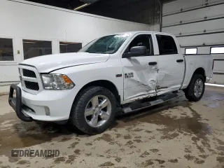 2019 Ram 1500 Tradesman z VIN 1C6RR7KTXKS556585, wystawiony jako Copart lot #57911305 z przebiegiem 139 486 mil mil oraz Czysty tytuł • Clean title. Historia ofert i sprzedaży dostępna na DreamBid. Obrazek 1.