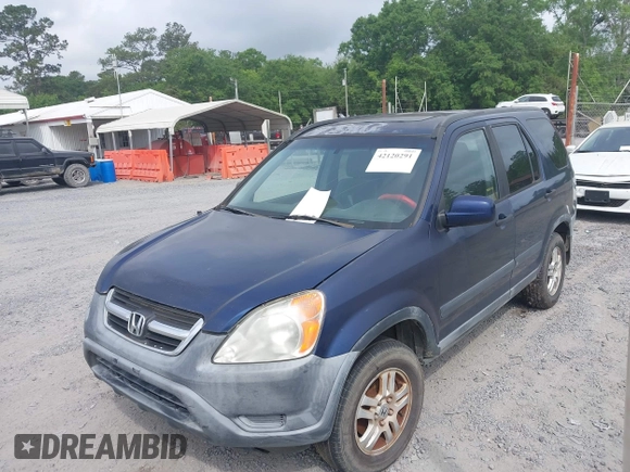 2002 Honda CR-V EX with VIN JHLRD78822C027722, listed as a IAAI auction lot 42120291 with 479,642 mi miles. Bid and sale history available at carsss.com. Image 6.