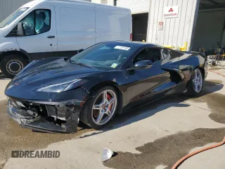 2023 Chevrolet Corvette 2LT with VIN 1G1YB2D44P5120220, listed as a Copart auction lot 46702135 with 0 mi miles and Salvage Title. Bid and sale history available at carsss.com. Image 1.