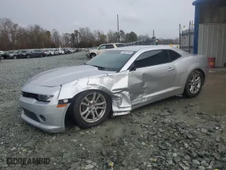 2014 Chevrolet Camaro LS with VIN 2G1FA1E32E9142842, listed as a Copart auction lot 50022865 with 127,353 mi miles and Salvage Title. Bid and sale history available at carsss.com. Image 1.