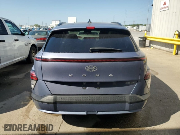 2024 Hyundai Kona SEL with VIN KM8HC3A68RU006550, listed as a Copart auction lot 51911685 with 8,620 mi miles and Salvage Title. Bid and sale history available at DreamBid. Image 6.