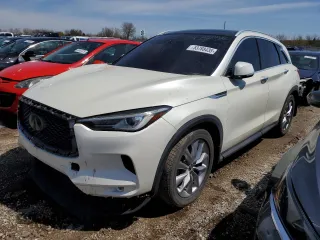 2019 Infiniti QX50 LUXE with VIN 3PCAJ5M13KF137147, listed as a Copart auction lot 53788435 with Not Provided miles and Clean Title. Bid and sale history available at carsss.com. Image 1.