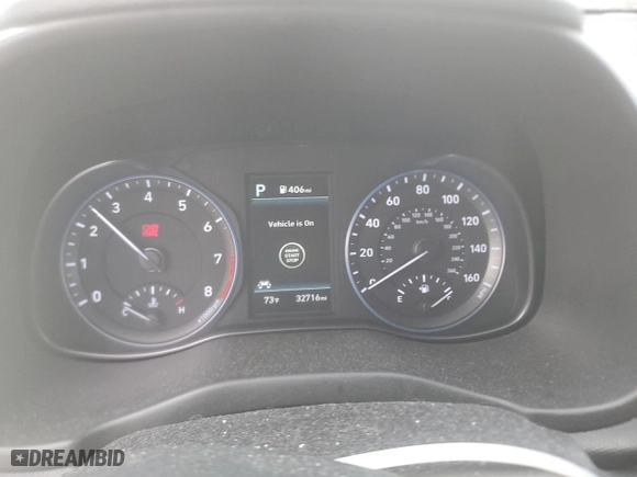 2019 Hyundai Kona Ultimate with VIN KM8K53A51KU351271, listed as a Copart auction lot 79429554 with 32,716 mi miles and Salvage Title. Bid and sale history available at carsss.com. Image 9.