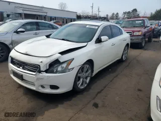 2012 Nissan Maxima 3.5 SV with VIN 1N4AA5AP8CC816215, listed as a Copart auction lot 50948105 with 163,919 mi miles and Salvage Title. Bid and sale history available at carsss.com. Image 1.