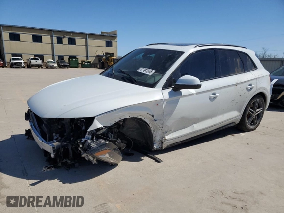 2024 Audi Q5 S line Premium Plus with VIN WA1E2AFY5R2005452, listed as a Copart auction lot 47797665 with 12,735 mi miles and Salvage title. Bid and sale history available at DreamBid. Image 1.