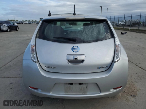2015 Nissan LEAF SL with VIN 1N4AZ0CP3FC326441, listed as a Copart auction lot 50763835 with 120,373 mi miles and Salvage title. Bid and sale history available at DreamBid. Image 6.