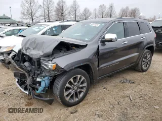 2018 Jeep Grand Cherokee Limited with VIN 1C4RJFBG9JC165112, listed as a Copart auction lot 43001824 with 71,763 mi miles and Salvage Title. Bid and sale history available at carsss.com. Image 1.