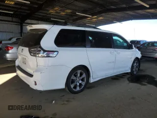 2012 Toyota Sienna SE with VIN 5TDXK3DCXCS196965, listed as a Copart auction lot 46950365 with 141,176 mi miles and Salvage Title. Bid and sale history available at carsss.com. Image 3.