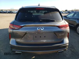 2021 Infiniti QX50 Luxe with VIN 3PCAJ5BB9MF125034, listed as a Copart auction lot 80587444 with 34,106 mi miles and Salvage Title. Bid and sale history available at DreamBid. Image 6.