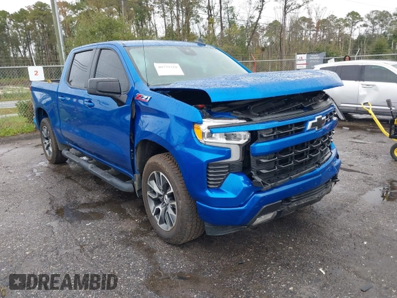 2023 Chevrolet Silverado 1500 RST with VIN 3GCUDEED2PG265510, listed as a IAAI auction lot 40779318 with 15,020 mi miles. Bid and sale history available at carsss.com. Image 1.