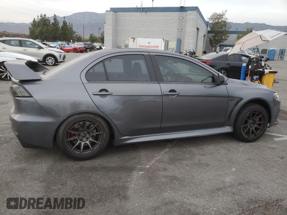 2010 Mitsubishi Lancer Evolution GSR with VIN JA32W8FV1AU027600, listed as a Copart auction lot 84328974 with 88,417 mi miles and Salvage Title. Bid and sale history available at DreamBid. Image 3.