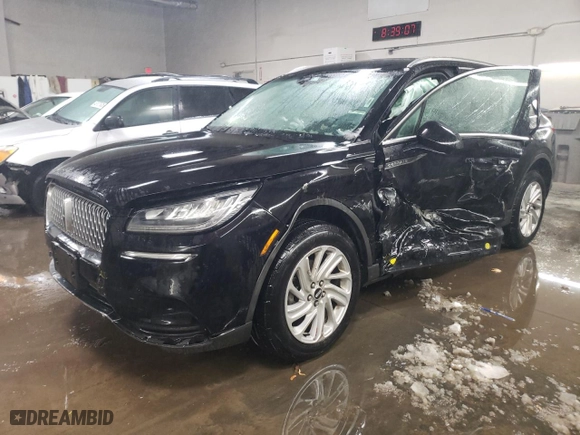 2020 Lincoln Corsair Standard with VIN 5LMCJ1C95LUL25792, listed as a Copart auction lot 45220885 with 58,540 mi miles and Salvage Title. Bid and sale history available at carsss.com. Image 1.