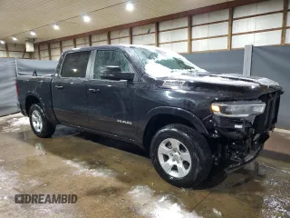 2025 Ram 1500 Big Horn with VIN 1C6SRFFP2SN581701, listed as a Copart auction lot 83298204 with 15,381 mi miles and Clean Title. Bid and sale history available at carsss.com. Image 4.