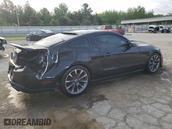 2012 Ford Mustang V6 Premium with VIN 1ZVBP8AM8C5247520, listed as a Copart auction lot 53736135 with 124,838 mi miles and Salvage Title. Bid and sale history available at carsss.com. Image 3.
