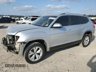 2018 Volkswagen Atlas SE with VIN 1V2CP2CA6JC575338, listed as a Copart auction lot 47797745 with 91,866 mi miles and Salvage title. Bid and sale history available at DreamBid. Image 1.