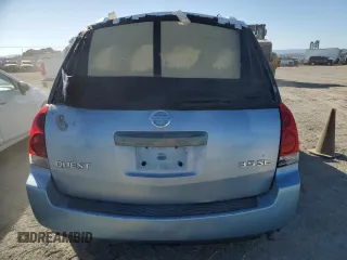 2004 Nissan Quest S with VIN 5N1BV28U54N318133, listed as a Copart auction lot 72551014 with 0 mi miles and Salvage Title. Bid and sale history available at carsss.com. Image 6.