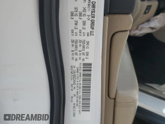 2014 Jeep Grand Cherokee Limited z VIN 1C4RJFBG5EC545425, wystawiony jako Copart lot #54035445 z przebiegiem 135 309 mil mil oraz Szkoda całkowita • Salvage title. Historia ofert i sprzedaży dostępna na DreamBid. Obrazek 13.