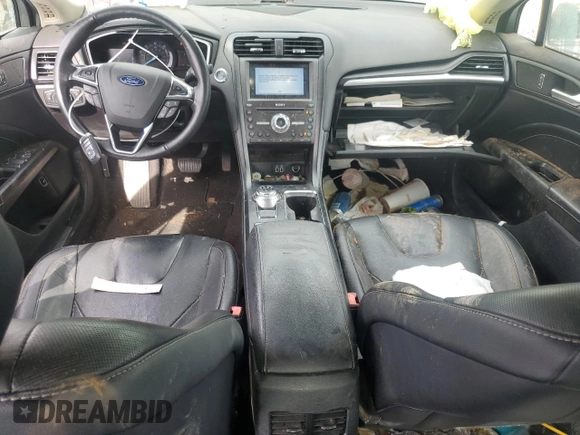 2019 Ford Fusion Titanium with VIN 3FA6P0RU7KR141023, listed as a Copart auction lot 55587225 with 120,267 mi miles and Clean title. Bid and sale history available at DreamBid. Image 8.