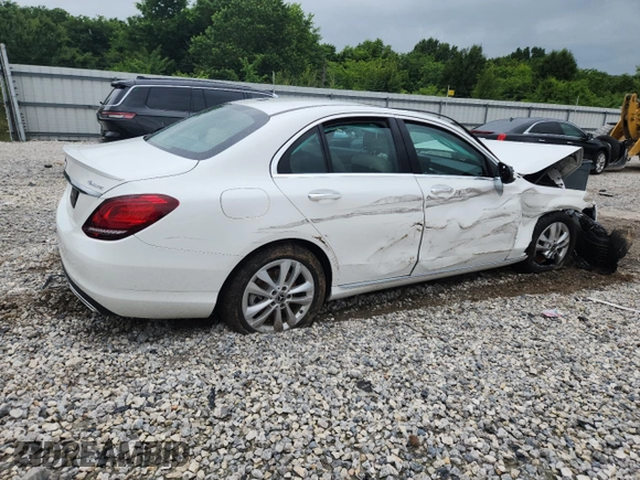 2019 Mercedes-Benz C 300 with VIN 55SWF8EB7KU309453, listed as a Copart auction lot 60750895 with Not provided miles and Salvage title. Bid and sale history available at DreamBid. Image 3.