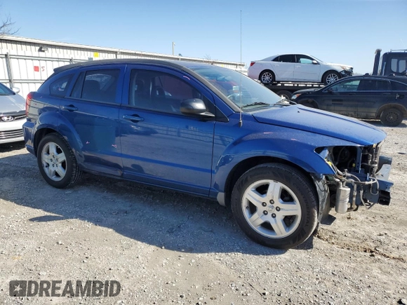 2009 Dodge Caliber SXT with VIN 1B3HB48A09D116274, listed as a Copart auction lot 49222585 with 144,852 mi miles and Salvage Title. Bid and sale history available at DreamBid. Image 4.