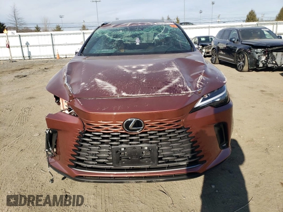 2025 Lexus RX 350 with VIN 2T2BAMCA0SC089803, listed as a Copart auction lot 46683815 with 1,629 mi miles and Salvage Title. Bid and sale history available at DreamBid. Image 5.
