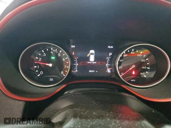 2019 Jeep Compass Trailhawk with VIN 3C4NJDDB2KT739530, listed as a Copart auction lot 55241795 with 80,541 mi miles and Salvage title. Bid and sale history available at DreamBid. Image 9.