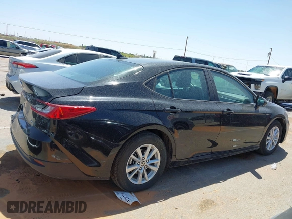 2025 Toyota Camry LE with VIN 4T1DAACK9SU522182, listed as a IAAI auction lot 42048972 with 18,498 mi miles and . Bid and sale history available at DreamBid. Image 13.