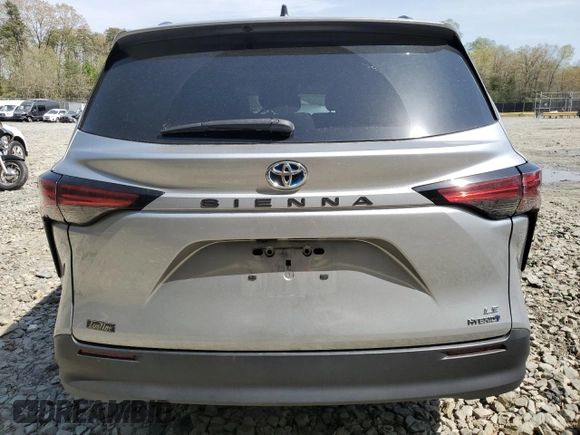 2022 Toyota Sienna LE z VIN 5TDKRKEC0NS098044, wystawiony jako Copart lot #53619535 z przebiegiem 59 252 mil mil oraz Szkoda całkowita • Salvage title. Historia ofert i sprzedaży dostępna na DreamBid. Obrazek 6.