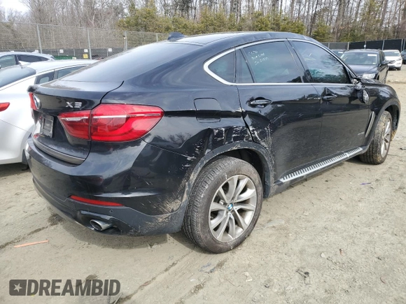 2017 BMW X6 xDrive35i with VIN 5UXKU2C35H0U29823, listed as a Copart auction lot 46106815 with 112,258 mi miles and Salvage Title. Bid and sale history available at carsss.com. Image 3.