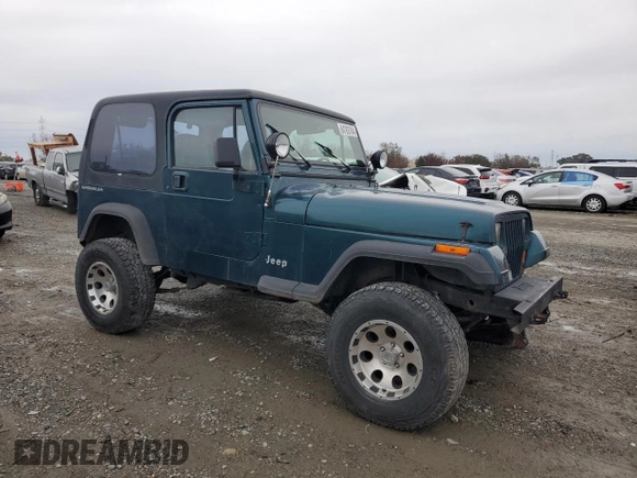 1995 Jeep Wrangler S with VIN 1J4FY19P1SP237075, listed as a Copart auction lot 84763794 with 201,888 mi miles and Salvage Title. Bid and sale history available at carsss.com. Image 4.