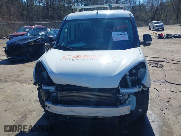 2020 Ram ProMaster City Cargo Van Tradesman with VIN ZFBHRFABXL6P57424, listed as a IAAI auction lot 41394026 with 121,503 mi miles. Bid and sale history available at carsss.com. Image 6.