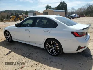 2022 BMW 3 Series 330i with VIN 3MW5R1J07N8C51155, listed as a Copart auction lot 49237135 with 51,985 mi miles and Salvage Title. Bid and sale history available at carsss.com. Image 2.