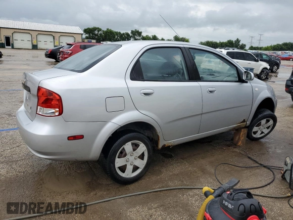 2006 Chevrolet Aveo LS with VIN KL1TD566X6B554368, listed as a Copart auction lot 61682645 with 97,701 mi miles and Salvage title. Bid and sale history available at DreamBid. Image 3.