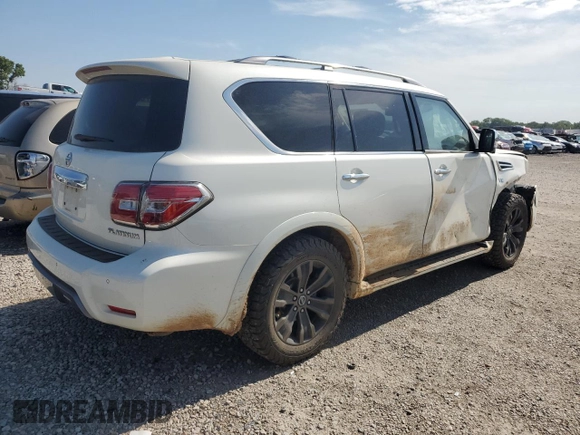 2019 Nissan Armada SV with VIN JN8AY2NC8K9581827, listed as a Copart auction lot 63227494 with 100,554 mi miles and Salvage Title. Bid and sale history available at carsss.com. Image 3.