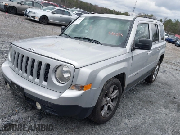 2014 Jeep Patriot Latitude with VIN 1C4NJRFB2ED500595, listed as a IAAI auction lot 41736183 with 78,347 mi miles. Bid and sale history available at carsss.com. Image 2.