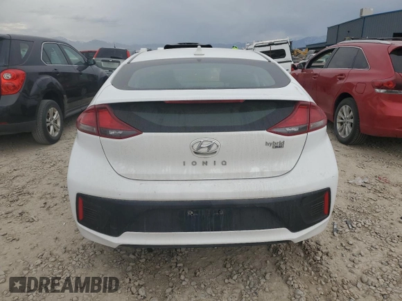 2019 Hyundai Ioniq Blue with VIN KMHC65LC8KU110221, listed as a Copart auction lot 53051765 with 62,030 mi miles and Salvage Title. Bid and sale history available at DreamBid. Image 6.