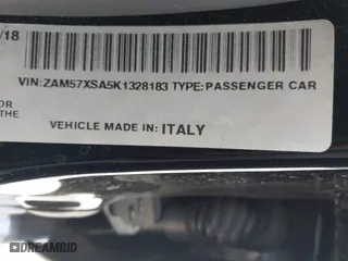 2019 Maserati Ghibli with VIN ZAM57XSA5K1328183, listed as a IAAI auction lot 41970101 with 61,260 mi miles. Bid and sale history available at carsss.com. Image 9.