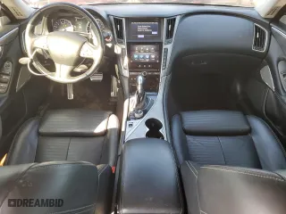 2017 Infiniti Q50 Red Sport 400 with VIN JN1FV7AP8HM850207, listed as a Copart auction lot 54381875 with 67,271 mi miles and Salvage Title. Bid and sale history available at carsss.com. Image 8.